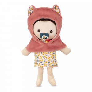 Poupée jeanne et son porte bébé Lilliputiens