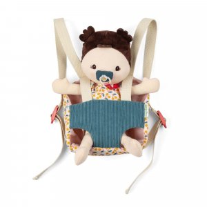 Poupée jeanne et son porte bébé Lilliputiens