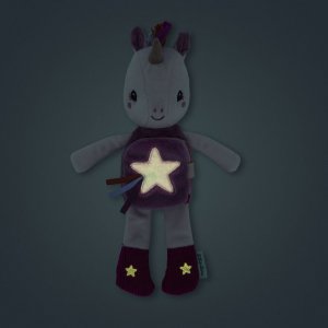 Peluche phosphorescente avec livre en tissu lena Lilliputiens