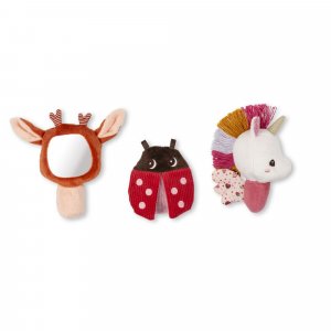 Set de 3 hochets sensoriels lena la licorne Lilliputiens