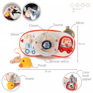 Panneau d'activités ferme en voiture Lilliputiens