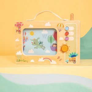 Jouet en bois - ma première boîte à musique animée joe s'envole Lilliputiens