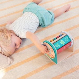 Rouleau d'activités en bois tournicolor Lilliputiens
