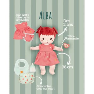 Poupon en tissu 36cm alba Lilliputiens