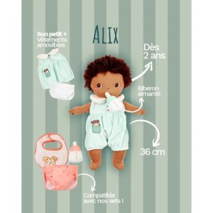 Poupon en tissu 36cm alix Lilliputiens