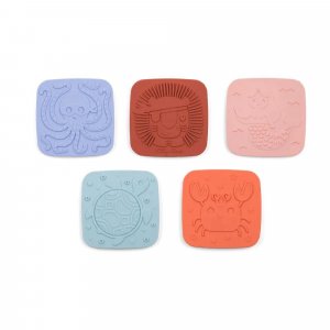Lot de 5 dalles sensorielles pour le bain Lilliputiens