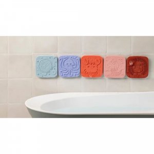 Lot de 5 dalles sensorielles pour le bain Lilliputiens