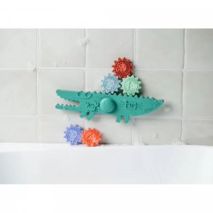 Panneau de bain jeu d'équilibre balancier crocodile Lilliputiens