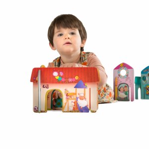 Jeu village à construire modul'village Lilliputiens