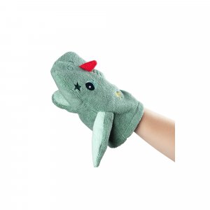 Lot de 2 gants de toilette marionnette joe Lilliputiens