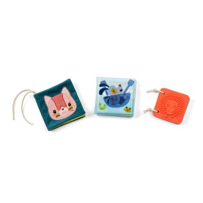 Set de 3 livres sensoriels pour bébé jardin