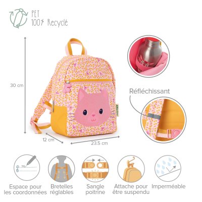Sac à dos enfant jeanne le chat