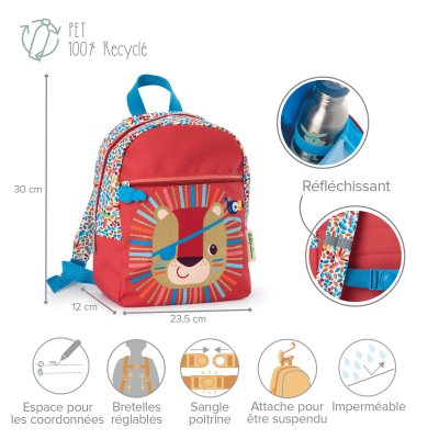 Sac à dos enfant jack le lion