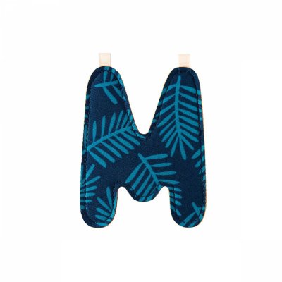 Lettre de l'alphabet décorative m