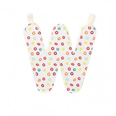 Lettre de l'alphabet décorative w