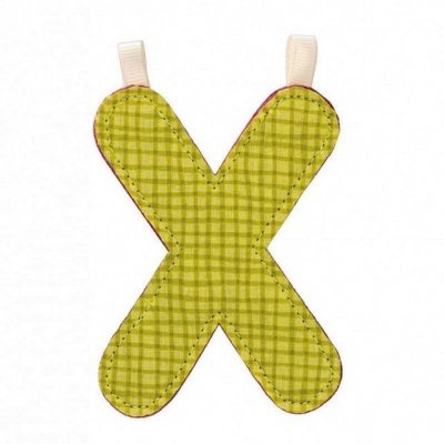 Lettre de l'alphabet décorative x