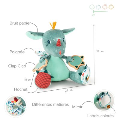 Peluche multi-activités joe