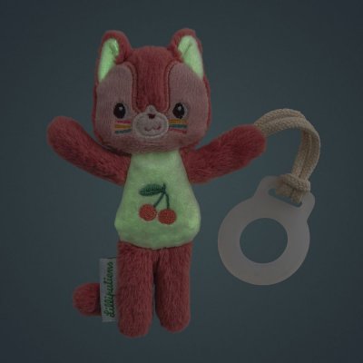 Mini peluche phosphorescente jeanne le chat