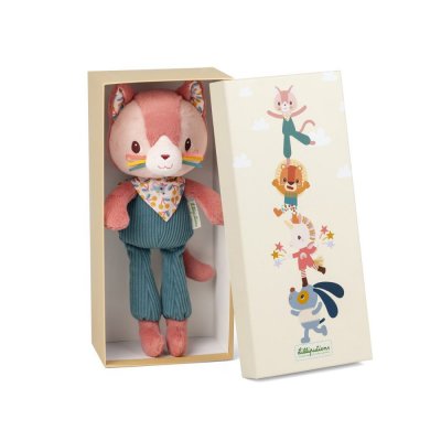 Coffret peluche câline jeanne le chat
