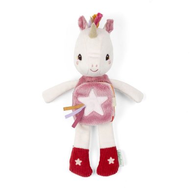Peluche phosphorescente avec livre en tissu lena
