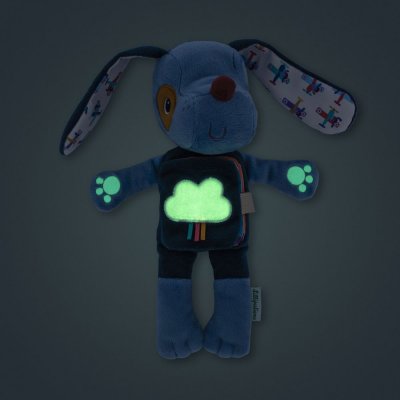 Peluche phosphorescente avec livre en tissu jules