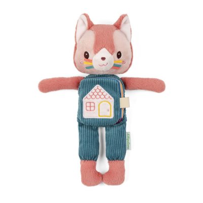 Peluche phosphorescente avec livre en tissu jeanne