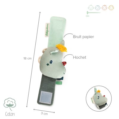 Hochet bracelet eco-friendly joe le dragon