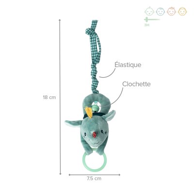 Hochet bébé clochette joe