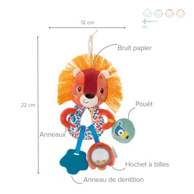 Hochet anneaux multi activités jack