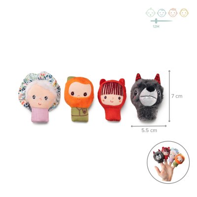 Marionnettes à doigts chaperon rouge