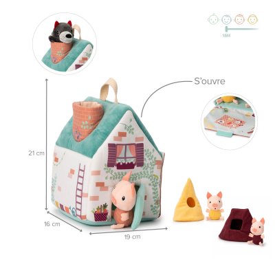 La maison du loup et des 3 petits cochons