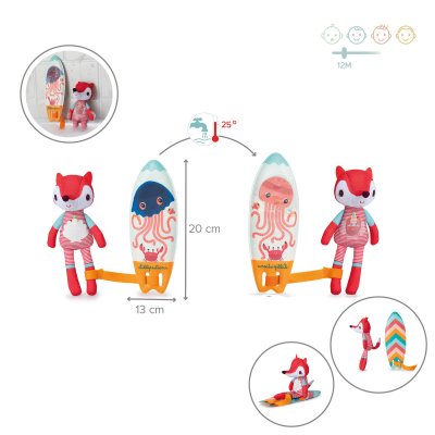 Jouet de bain alice la surfeuse magique