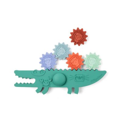 Panneau de bain jeu d'équilibre balancier crocodile