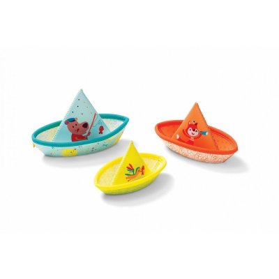 LILLIPUTIENS Jouet de bain petits bateaux flottants