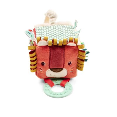 Cube d'activités en tissu jack le lion