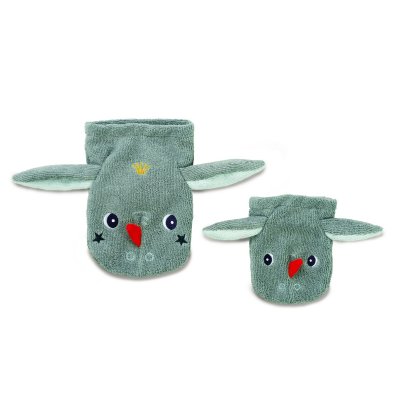 Lot de 2 gants de toilette marionnette joe