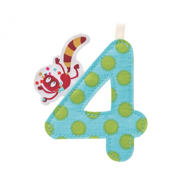 Chiffre à suspendre numéro 4 Lilliputiens