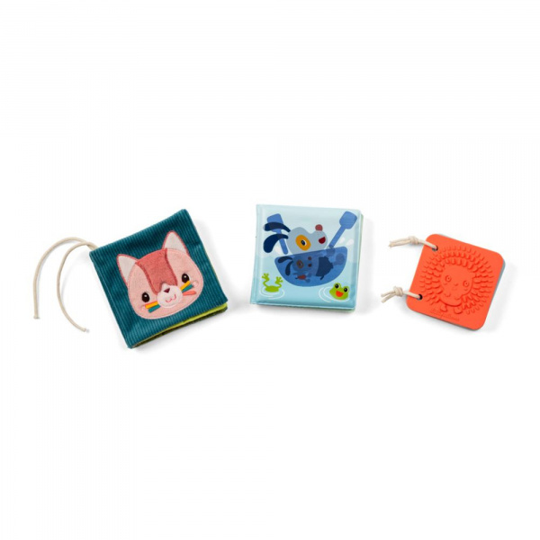 Set de 3 livres sensoriels pour bébé jardin Lilliputiens