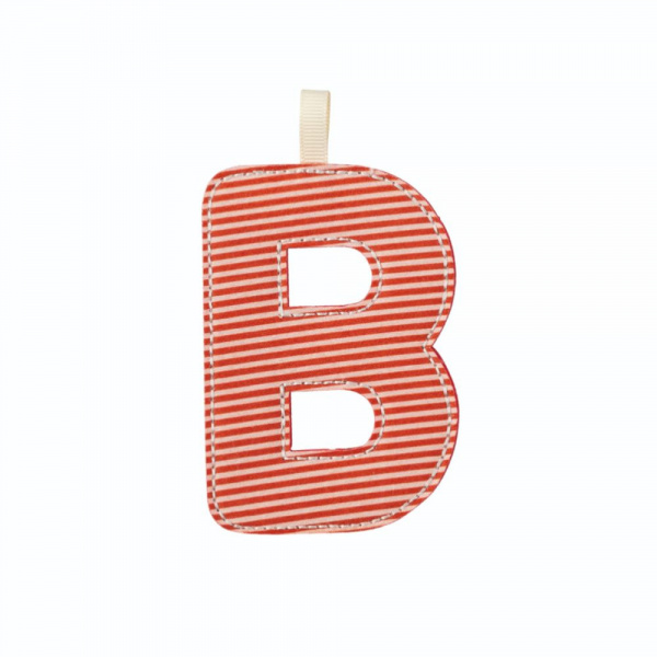 Lettre en tissu phosphorescente bleue e Lilliputiens