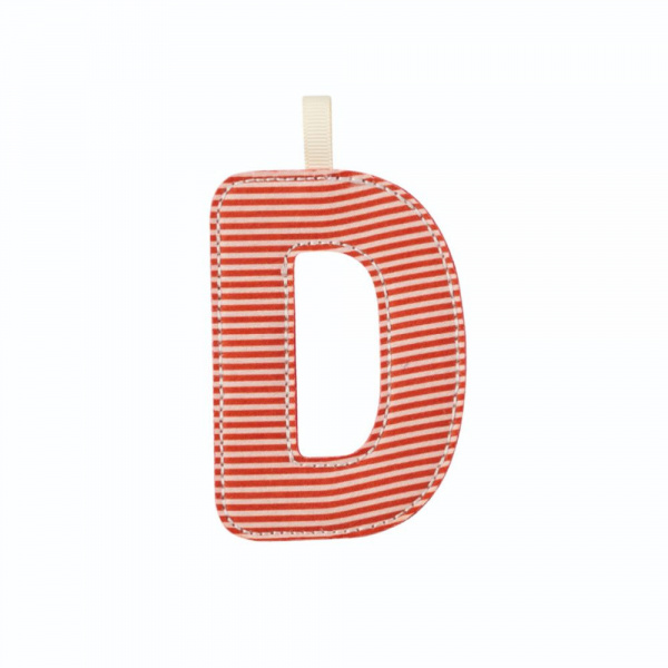 Lettre en tissu phosphorescente bleue e Lilliputiens