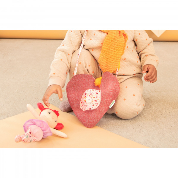 Poupée et sac à main cœur aline Lilliputiens