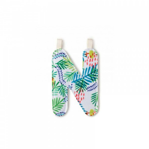 Lettre de l'alphabet décorative n Lilliputiens