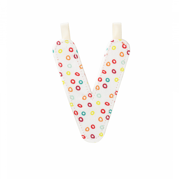 Lettre de l'alphabet décorative v Lilliputiens