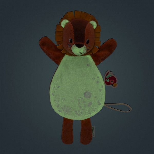 Doudou marionnette phosphorescente jules le chien Lilliputiens