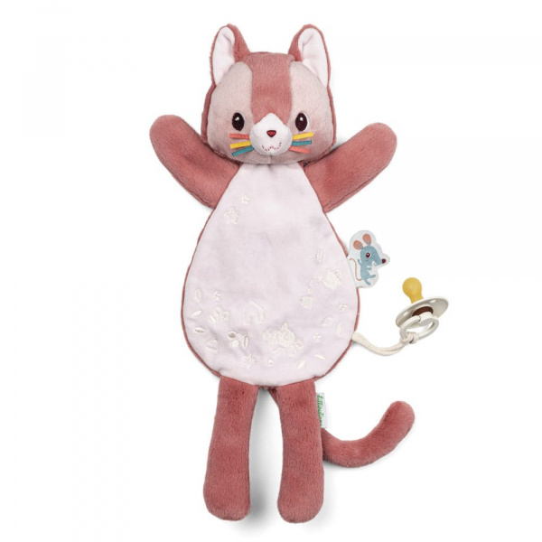 Doudou marionnette phosphorescente jeanne le chat Lilliputiens