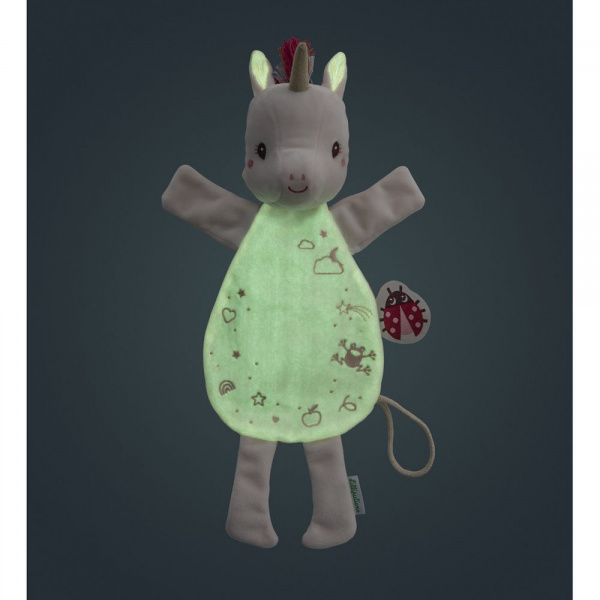 Doudou marionnette phosphorescente jules le chien Lilliputiens