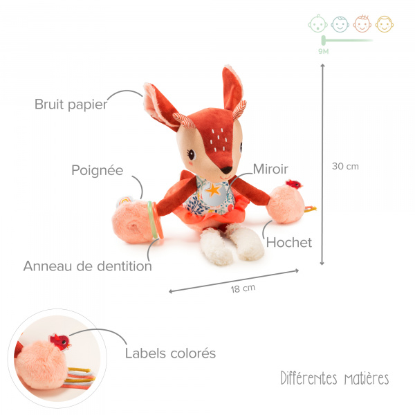 Peluche multi-activités stella Lilliputiens