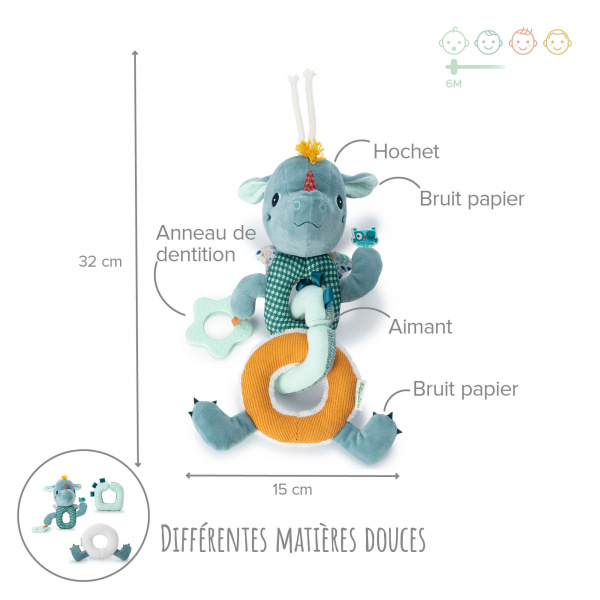 Peluche d'activités sensorielles joe Lilliputiens