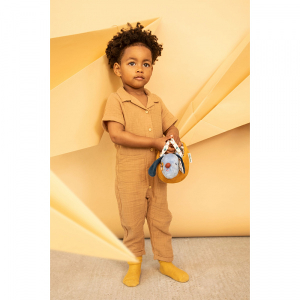 Peluche jules le chien et son panier Lilliputiens