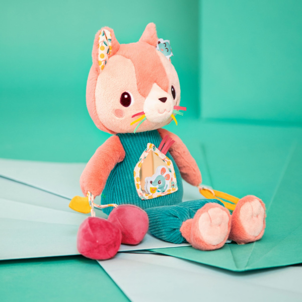 Peluche multi-activités jeanne le chat Lilliputiens